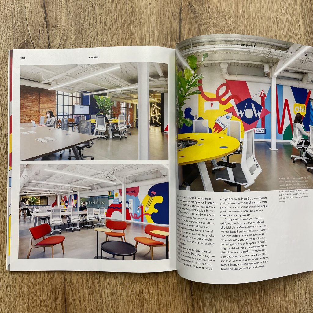 Proyectos de Espacio Aretha en la revista Distrito oficina