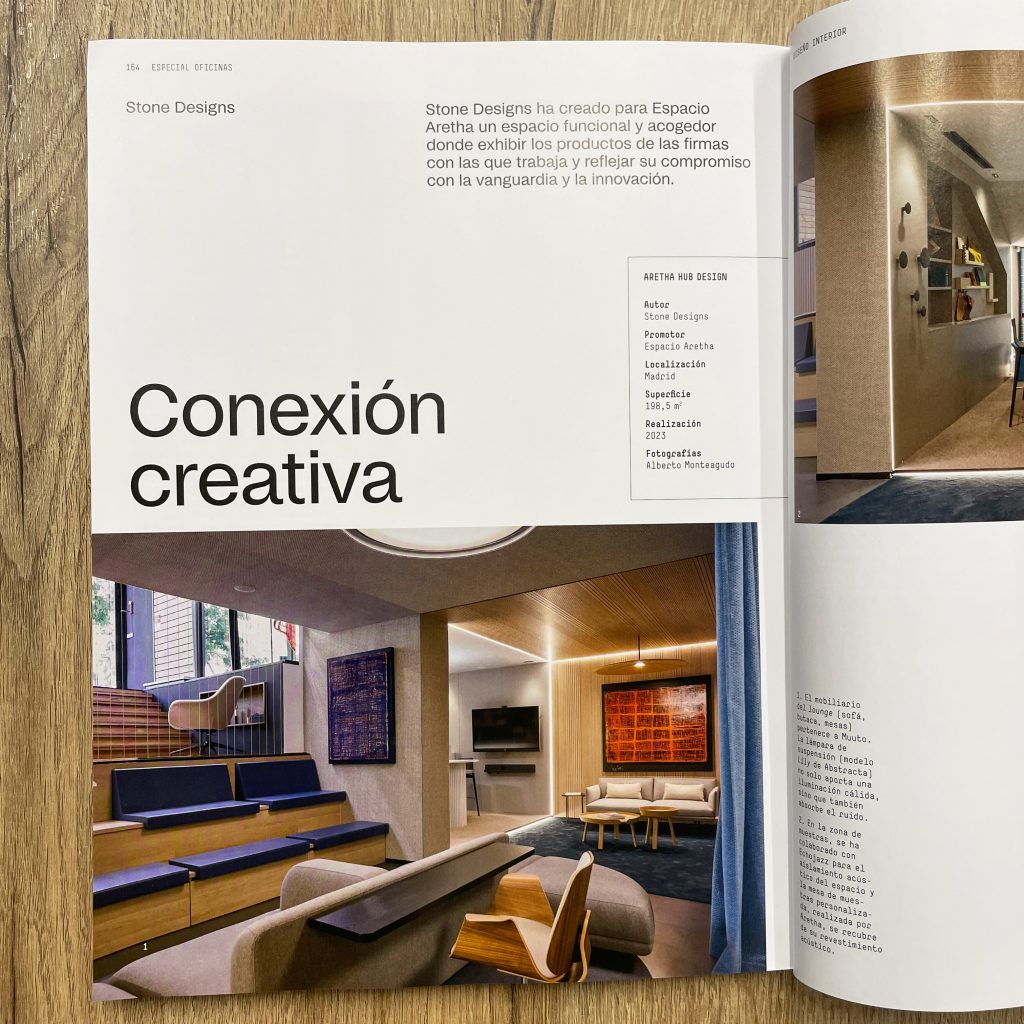 Aretha Hub Design  en la revista diseño interior 