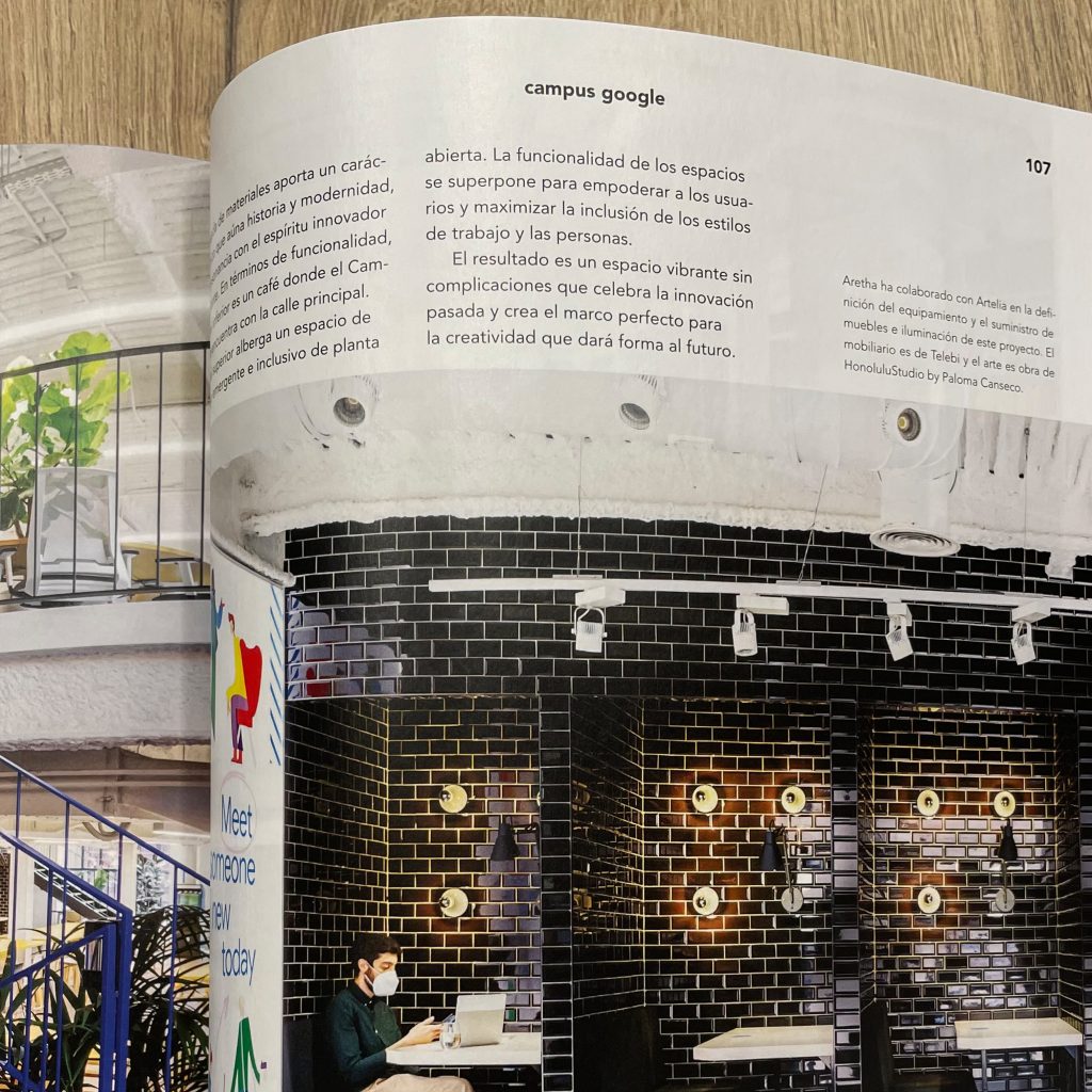 Proyectos de Espacio Aretha en la revista Distrito oficina