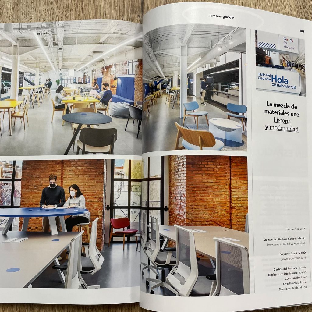 Proyectos de Espacio Aretha en la revista Distrito oficina