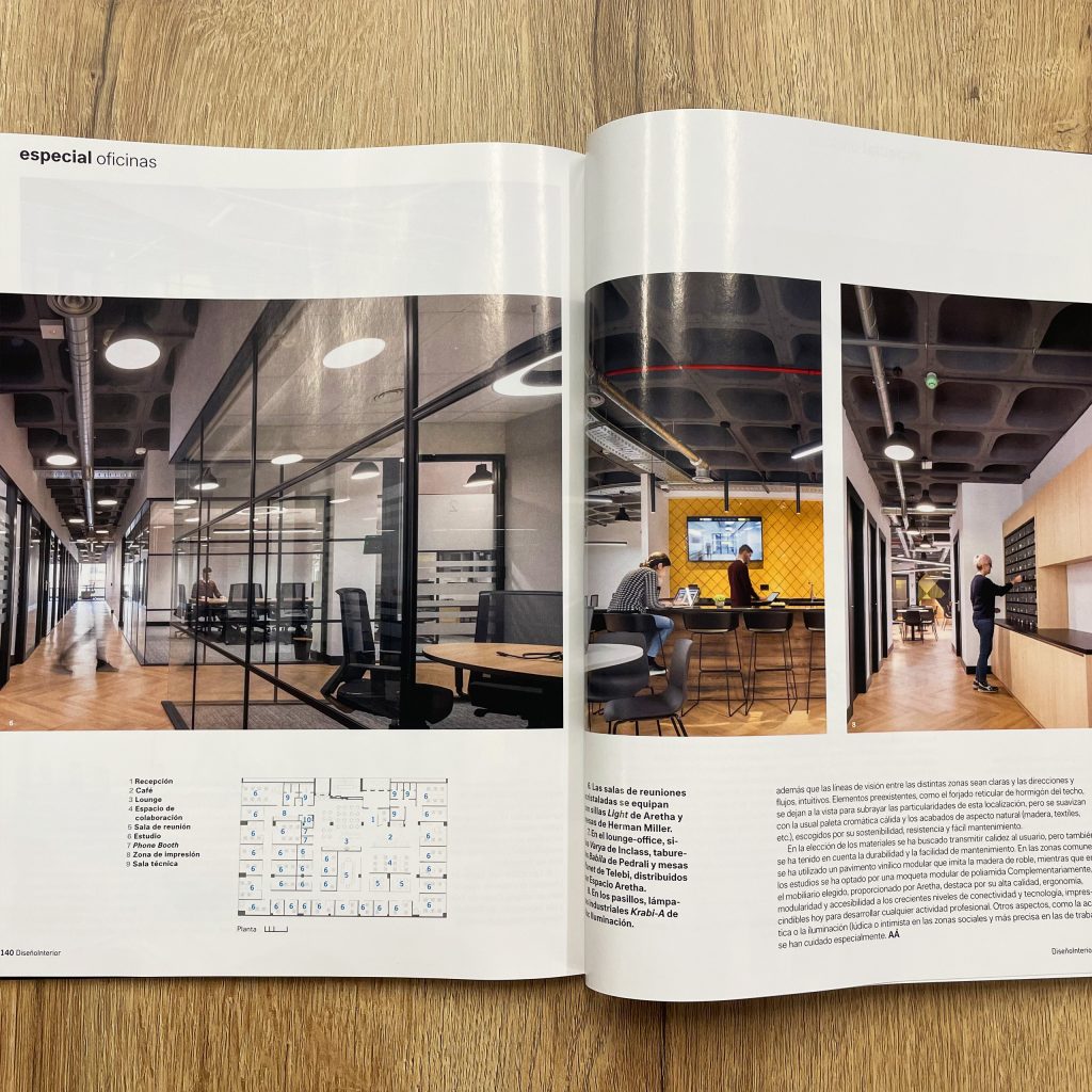 Proyectos de Espacio Aretha en la revista Diseño Interior