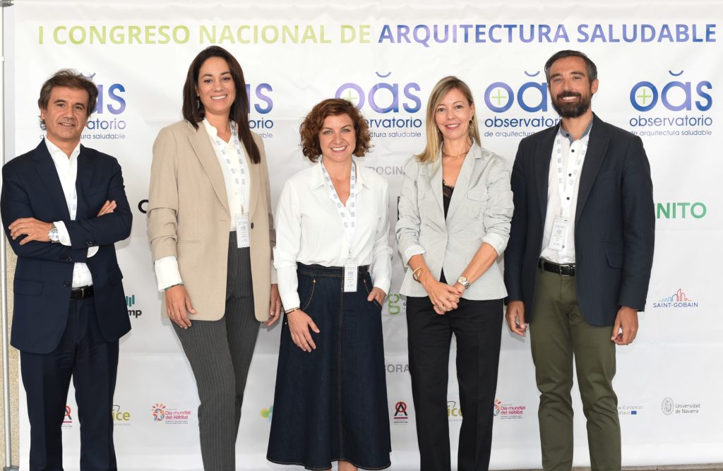 Panel de acústica en el congreso arquitectura saludable